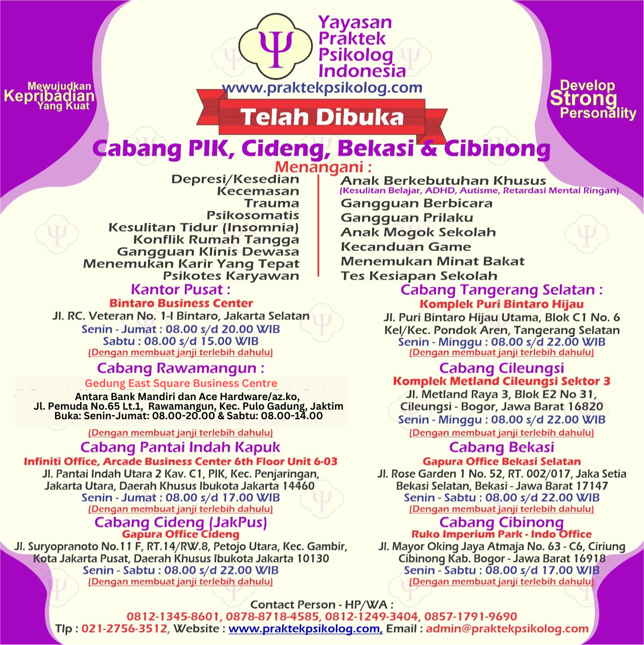 Promo Yayasan Praktek Psikolog Indonesia Promo Yayasan Praktek Psikolog Indonesia